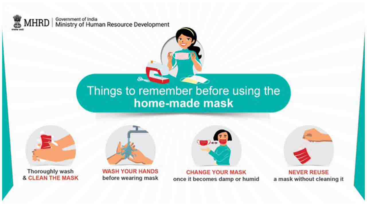 Attention! Read below for preventive measures to follow if you are using a homemade face mask!
